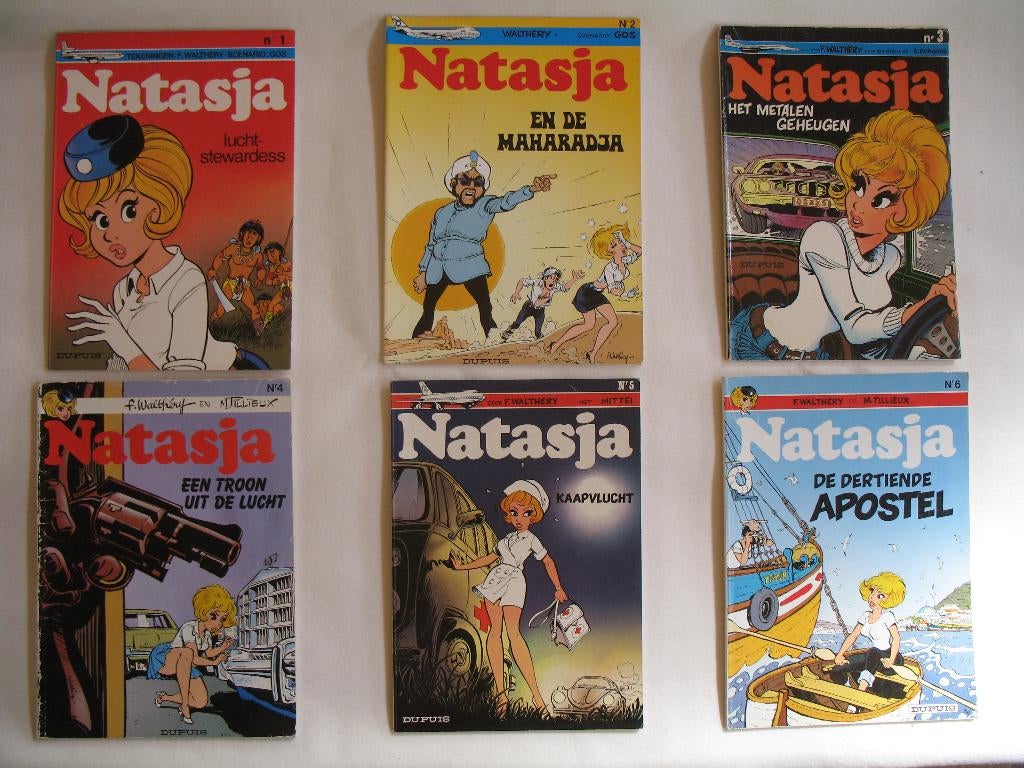 Natasja, 12 stuks,   Walthéry , Meerdere stripboeken, Ophalen of Verzenden, Zo goed als nieuw