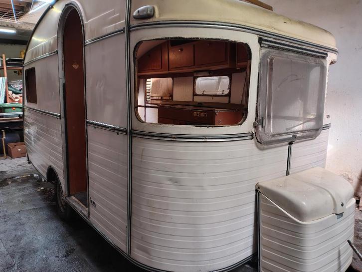 constructam caravan 1975, Caravans en Kamperen, Caravans, Particulier, tot en met 4, 500 - 750 kg, 4 tot 5 meter, 60 kg, Ophalen