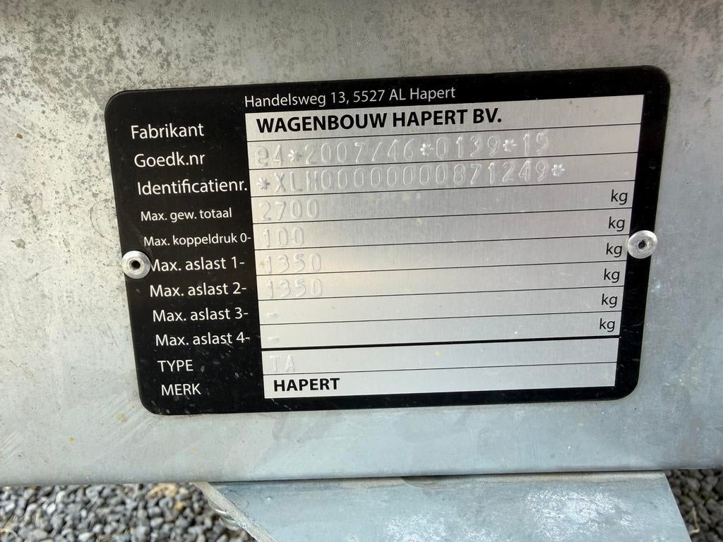 Verkoop hapert aanhangwagen, Ophalen, Zo goed als nieuw