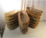 18 paniers à plantes en osier avec plastique - 28x14x8, Maison & Meubles, Accessoires pour la Maison | Plataux & Paniers, Enlèvement ou Envoi