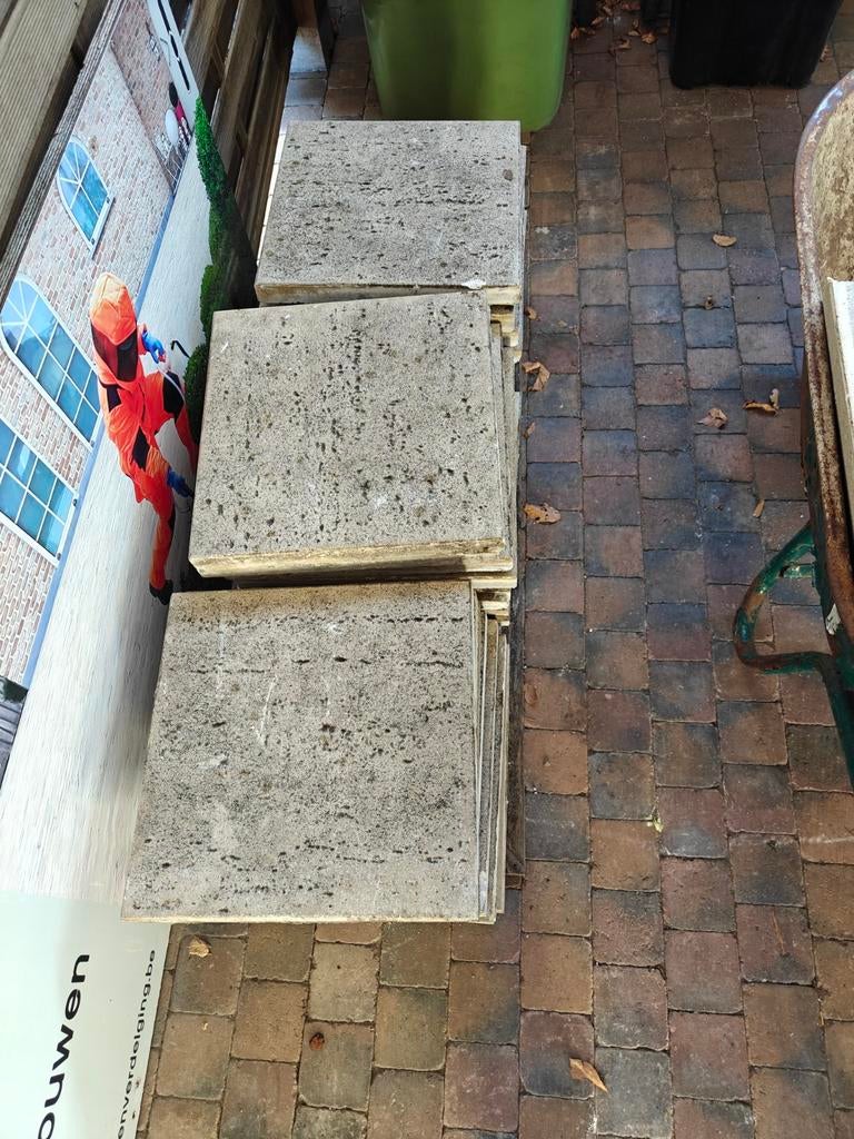 Gratis beton terrastegels 40x40x4, Tuin en Terras, Ophalen