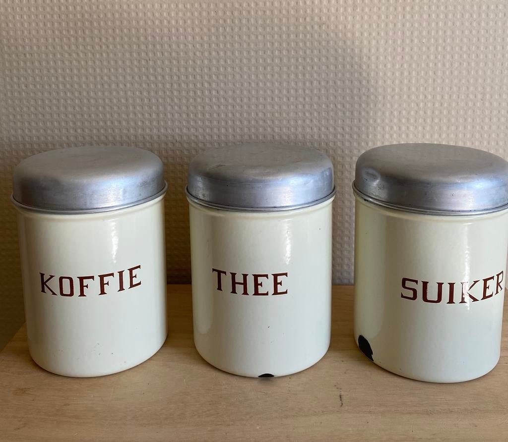 Bidons de rangement vinted, Antiquités & Art, Enlèvement ou Envoi