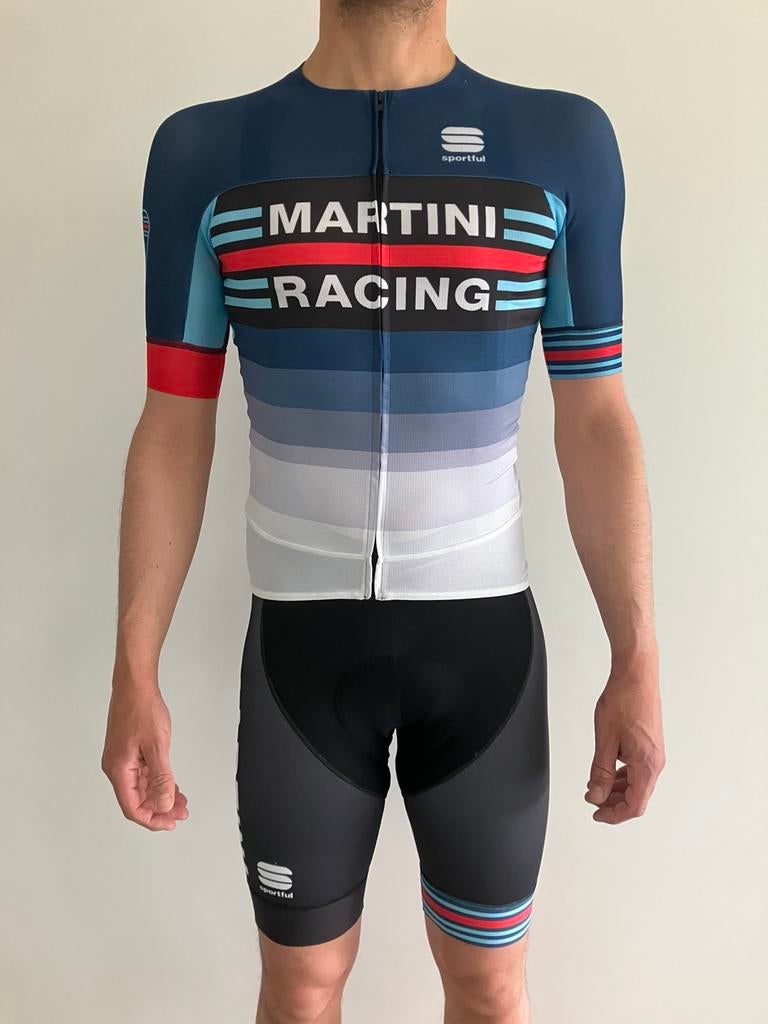 Martini Racing Ciclismo Outfit, Neuf, Course à pied ou Cyclisme, Bleu, Enlèvement