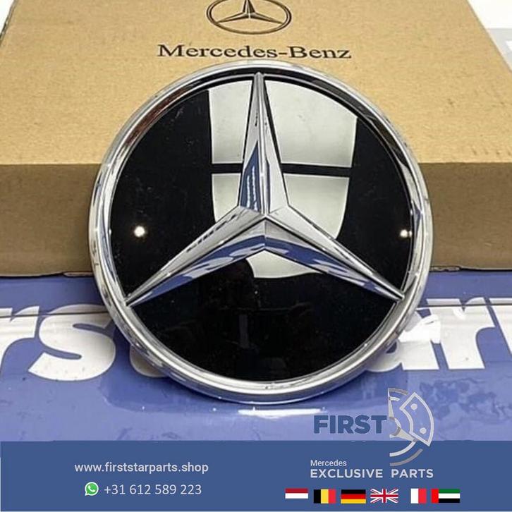 Mercedes STER HOOGGLANS CHROOM A45 CLA45 GLA45 C63 E63 G63 G, Auto-onderdelen, Carrosserie, Mercedes-Benz, Gebruikt, Ophalen of Verzenden