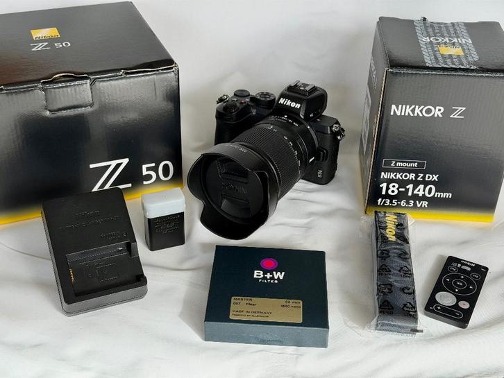 Nikon Z50 + zoomlens 18-140 mm en accessoires, Audio, Tv en Foto, Fotocamera's Digitaal, Gebruikt, Compact, Nikon, 4 t/m 7 keer