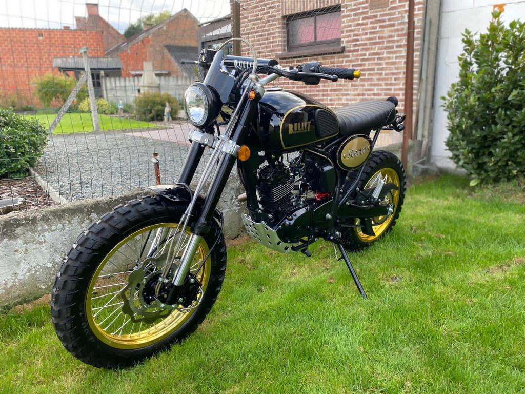 Bullit hero 125cc retro-look, Motoren, Motoren | Mash, Particulier, Nieuw