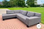 Moderne Grijze Stoffen Hoekzetel -Gratis Levering BE, Moins de 75 cm, Quatre personnes ou plus, 150 à 200 cm, Comme neuf