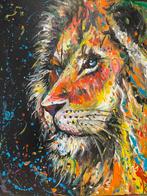 Peinture de lion colorée moderne Mk Art, Enlèvement ou Envoi