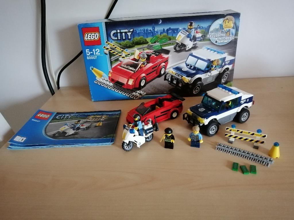 lego 60007 snelle achtervolging, Ophalen, Zo goed als nieuw, Complete set, Lego