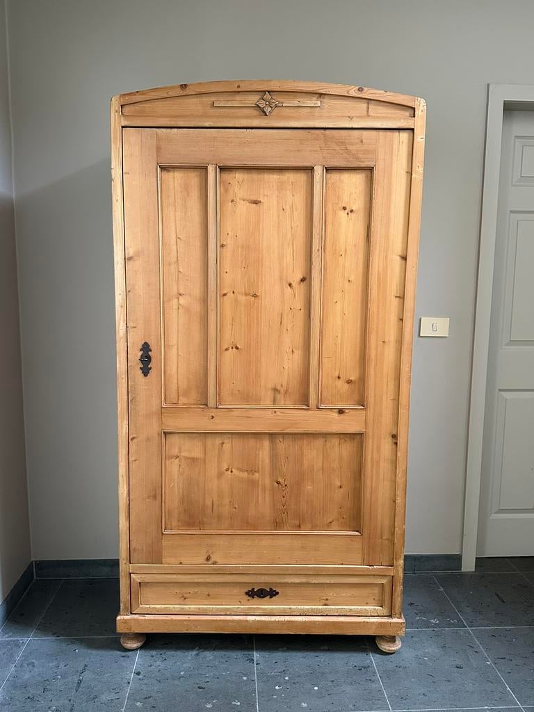 Charmante grenen vestiaire/ halkast, Huis en Inrichting, Kasten | Overige, Gebruikt, Ophalen