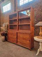 Teak buffetkast/vitrinekast GRATIS LEVERING, Huis en Inrichting, Ophalen, Met deur(en), 200 cm of meer, 150 tot 200 cm