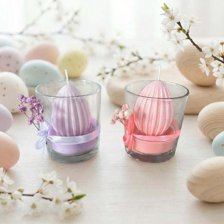 Bougies oeuf de Pâques Bio parfumées, Diversen, Pasen, Nieuw, Ophalen of Verzenden