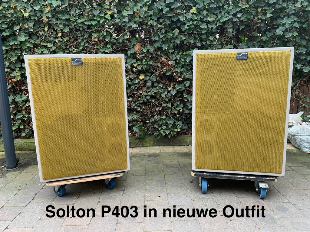SOLTON P403 Twin Mid Long Distance.  In nieuwe outfit!, Audio, Tv en Foto, Luidsprekerboxen, Ophalen, Zo goed als nieuw, 120 watt of meer