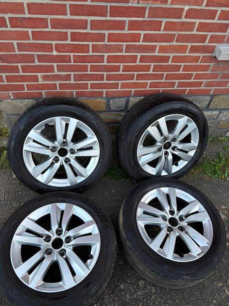 Peugeot 308 velgen met band, Ophalen, Gebruikt, 16 inch, 205 mm