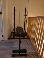Fitnessbank met losse verstelbare haltersteunen, Sport en Fitness, Ophalen, Zo goed als nieuw, Fitnessbank