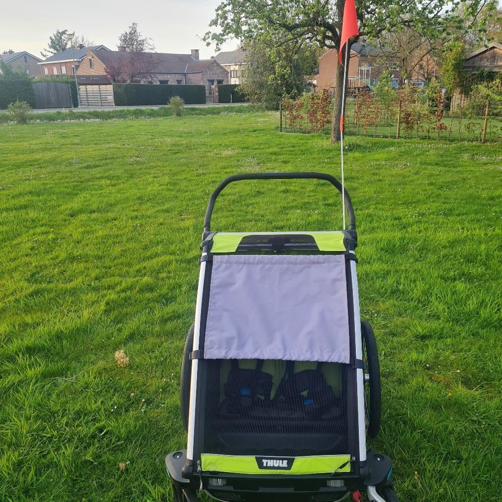 Fietskar Thule Chariot Cab, Fietsen en Brommers, Fietsen | Bakfietsen, Gebruikt, Overige merken, 2 kinderen, Ophalen