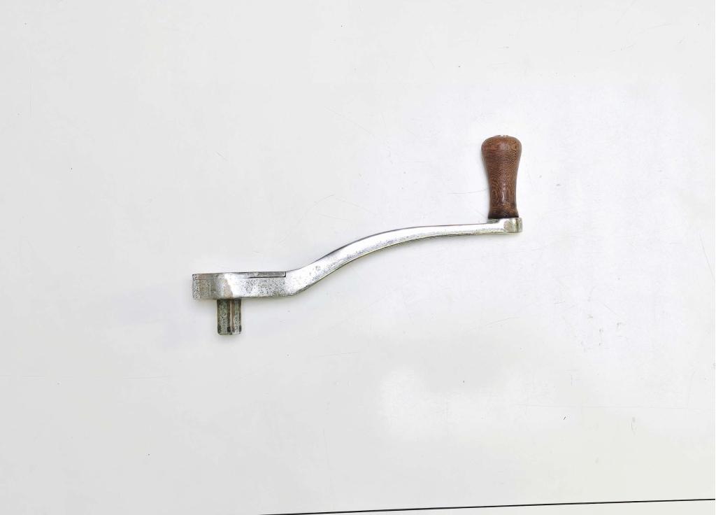 Zware verchroomde koperen lierhendel, Watersport en Boten, Gebruikt, Niet ingevuld, Zeilboot, Dekbeslag