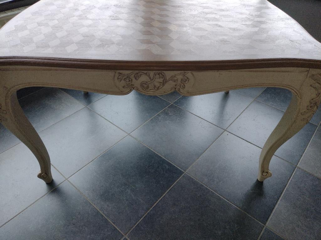 mooie antieke Luikse tafel, Ophalen, Gebruikt, 100 tot 150 cm, Eikenhout