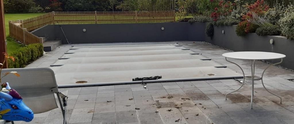 Bâche à barres piscine 8X4, Jardin & Terrasse, Piscine intégrée, 300 cm ou plus, Enlèvement, Utilisé