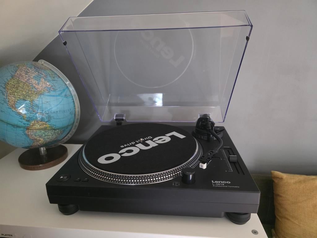 Lenco 3818 platenspeler, Audio, Tv en Foto, Platenspelers, Ophalen, Zo goed als nieuw, Platenspeler, Pitch-regelaar