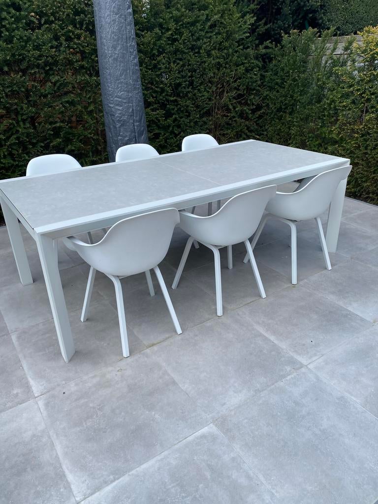 Chaises de jardin blanches 10 pièces, Enlèvement, Comme neuf, Aluminium