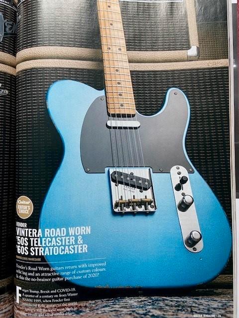 Fender Vintera Road Worn '50s Telecaster Lake Placid Blue, Muziek en Instrumenten, Snaarinstrumenten | Gitaren | Elektrisch, Zo goed als nieuw