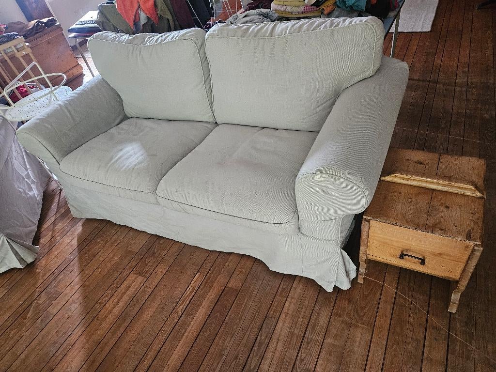 URGENT - deux canapés Ektorp 2 et 3 places, Trois personnes, Banc droit, Enlèvement, Utilisé