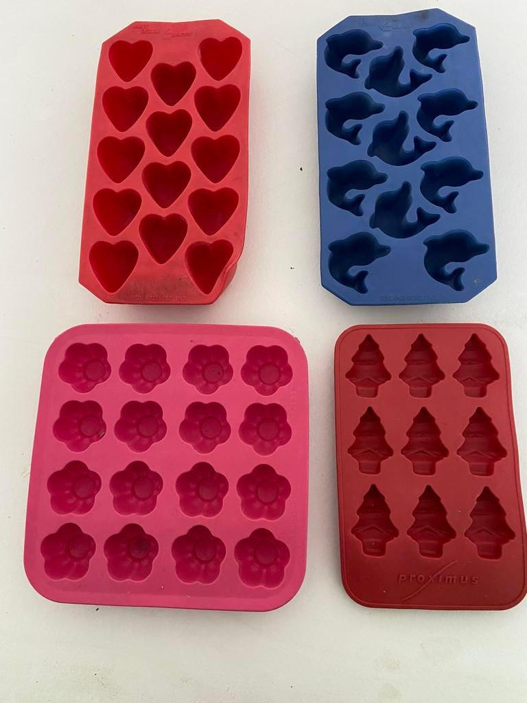 Rubbers voor ijsblokjes, Ophalen of Verzenden, Gebruikt, Rubber/elastomeren, Meerkleurig