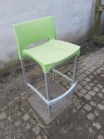 tuin barkruk groen, Jardin & Terrasse, Chaises de jardin, Enlèvement, Utilisé, Aluminium, Empilable