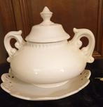 Vintage keramische soepterinne met schaal, Ophalen