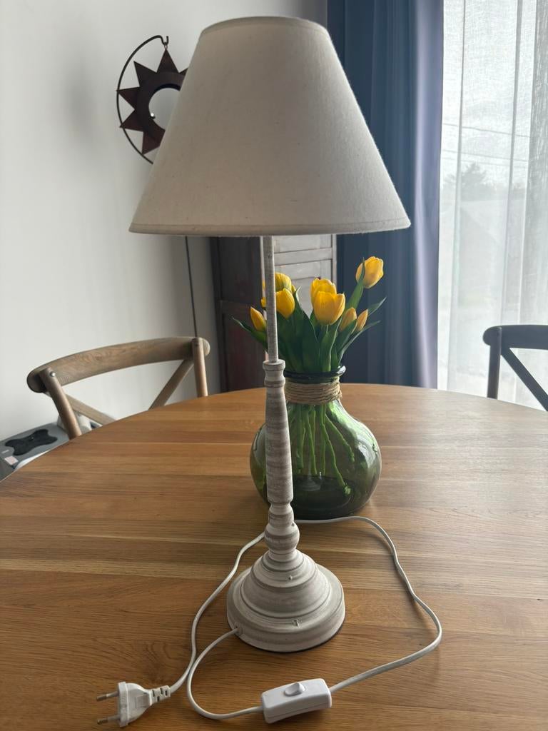 Jolie lampe à poser, Maison & Meubles, Enlèvement, Comme neuf, Bois