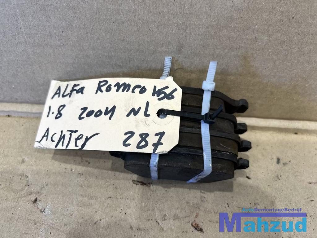 ALFA ROMEO 156 1.8 Remblokken remblok achter achteras 1997-2, Dpofca@stellantis.com, Stellantis Europe S.p.A., Utilisé, Alfa Romeo