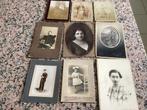 Lot van 9 oude foto’s op karton, Ophalen of Verzenden, Voor 1940, Gebruikt, Foto