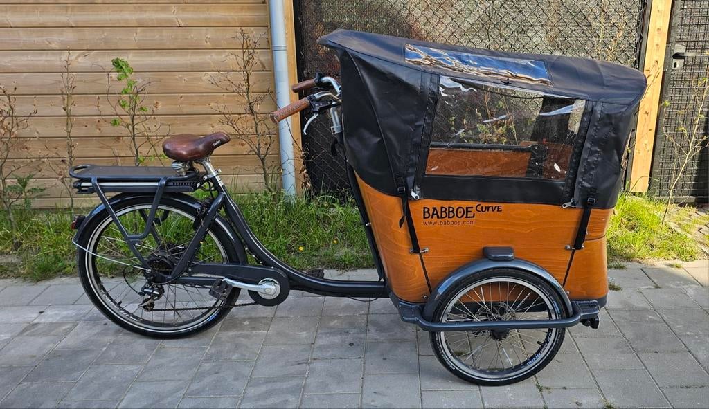 Elektrische bakfiets BABBOE Curve frame gekeurd, Enlèvement, Comme neuf, 4 enfants ou plus, Électrique