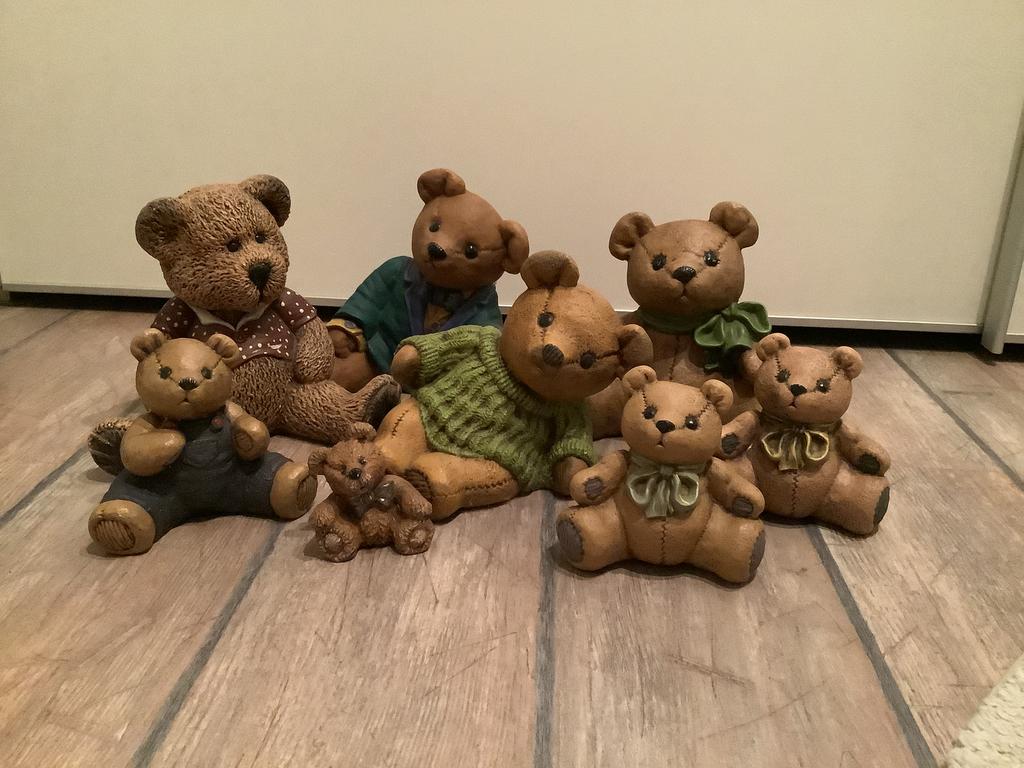 Set stenen beren in prima staat, Ophalen, Zo goed als nieuw