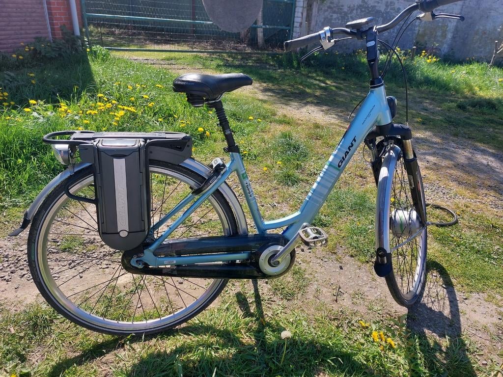 Mooie blauwe Giant damesfiets, Fietsen en Brommers, Elektrische fietsen, Giant, Ophalen