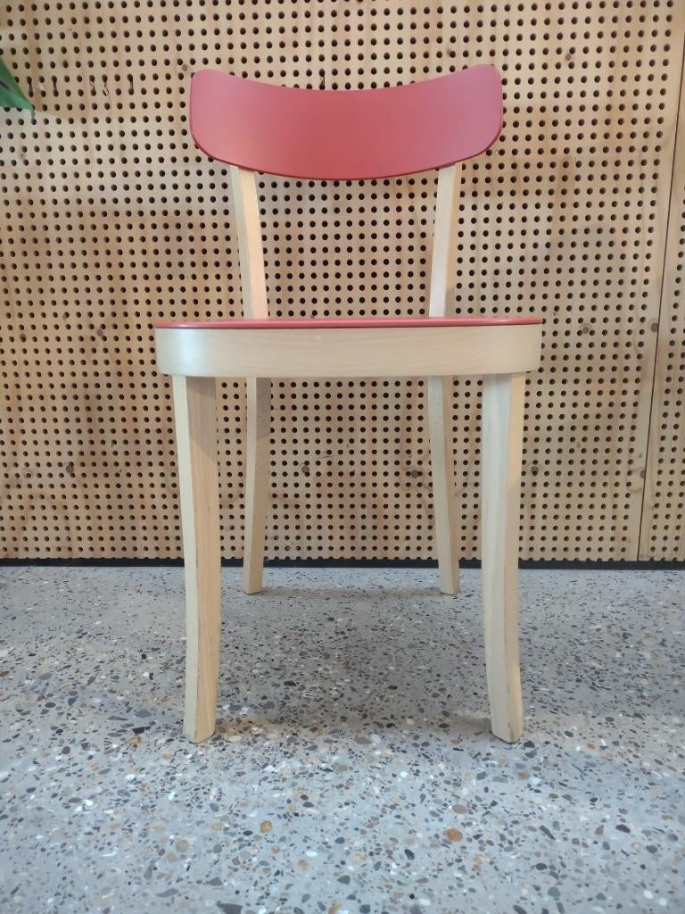 13 Vitra chair Basel, Rouge, Bois, Design, Enlèvement