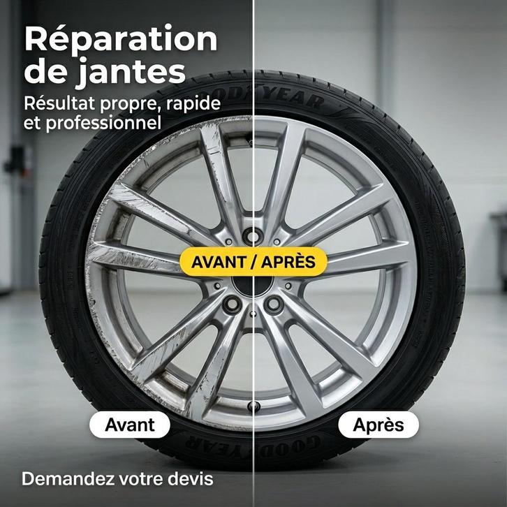 Réparation de jante griffé, Autos : Divers, Tuning & Styling, Enlèvement ou Envoi