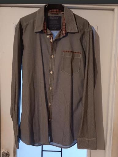 Chemise blanc & bleu MEXX L NEUF, Kleding | Heren, Overhemden, Ophalen of Verzenden, Nieuw, Blauw, Halswijdte 41/42 (L)