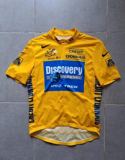 Wielertrui Discovery Channel 2005 TDF, Fietsen en Brommers, Fietsaccessoires | Fietskleding, Gebruikt, Nike, Heren, Ophalen of Verzenden