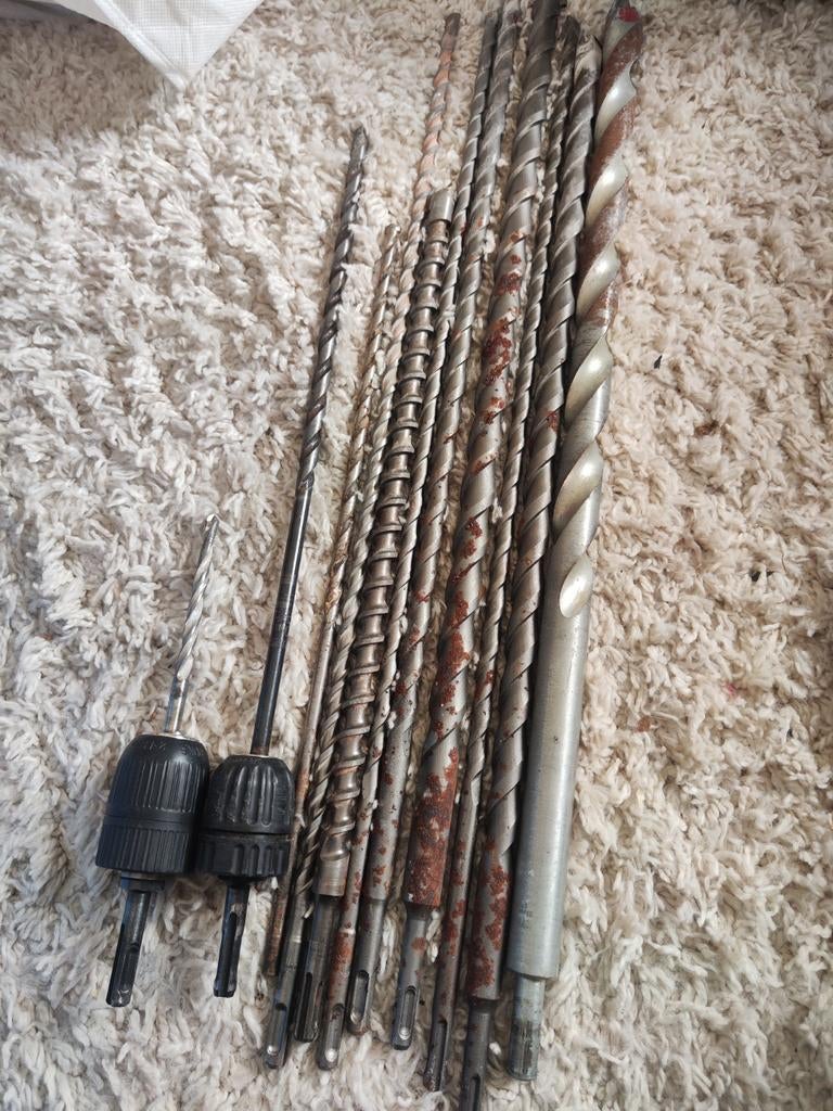 Lot de 11 forets de perçage (2 avec adaptateur SDS), Bricolage & Construction, Enlèvement