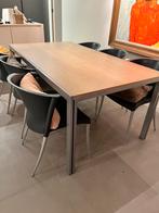 Tafel met 6 stoelen, Ophalen, Gebruikt, 50 tot 100 cm, Vijf personen of meer