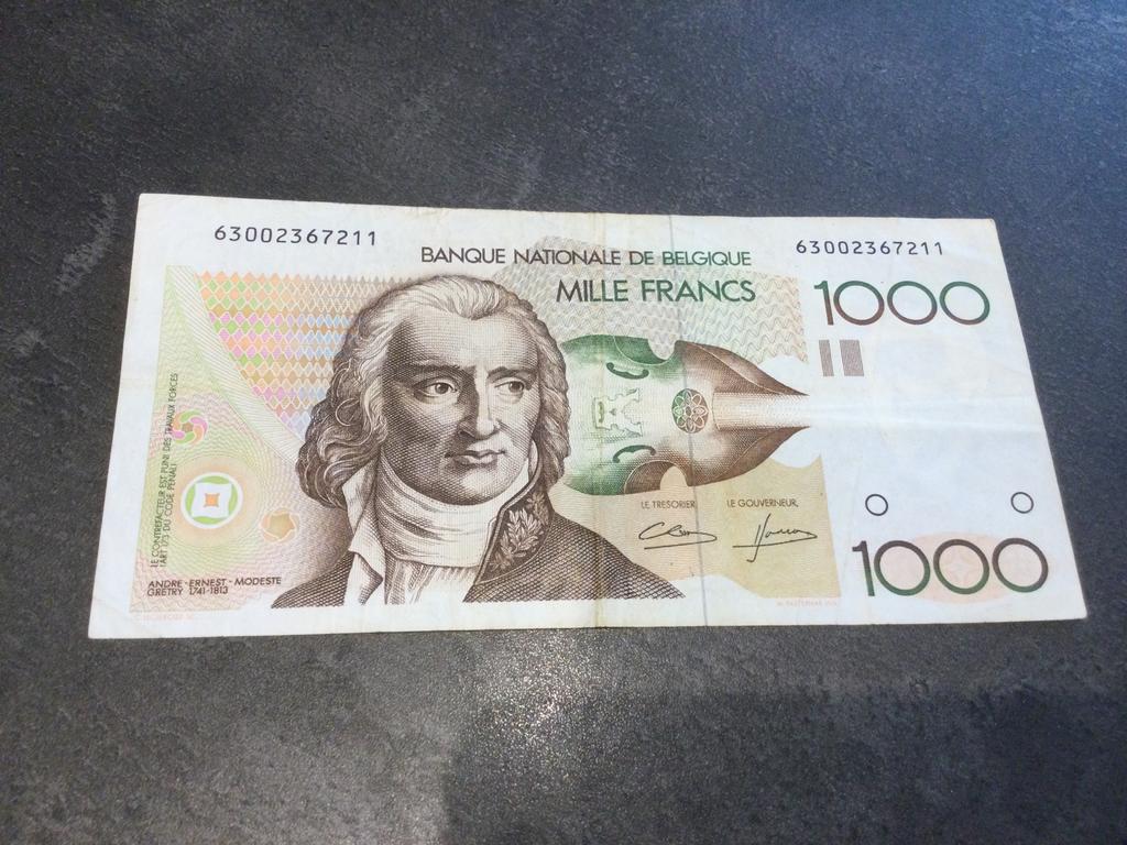 Belgique 1000 Francs type Gretry, Enlèvement ou Envoi