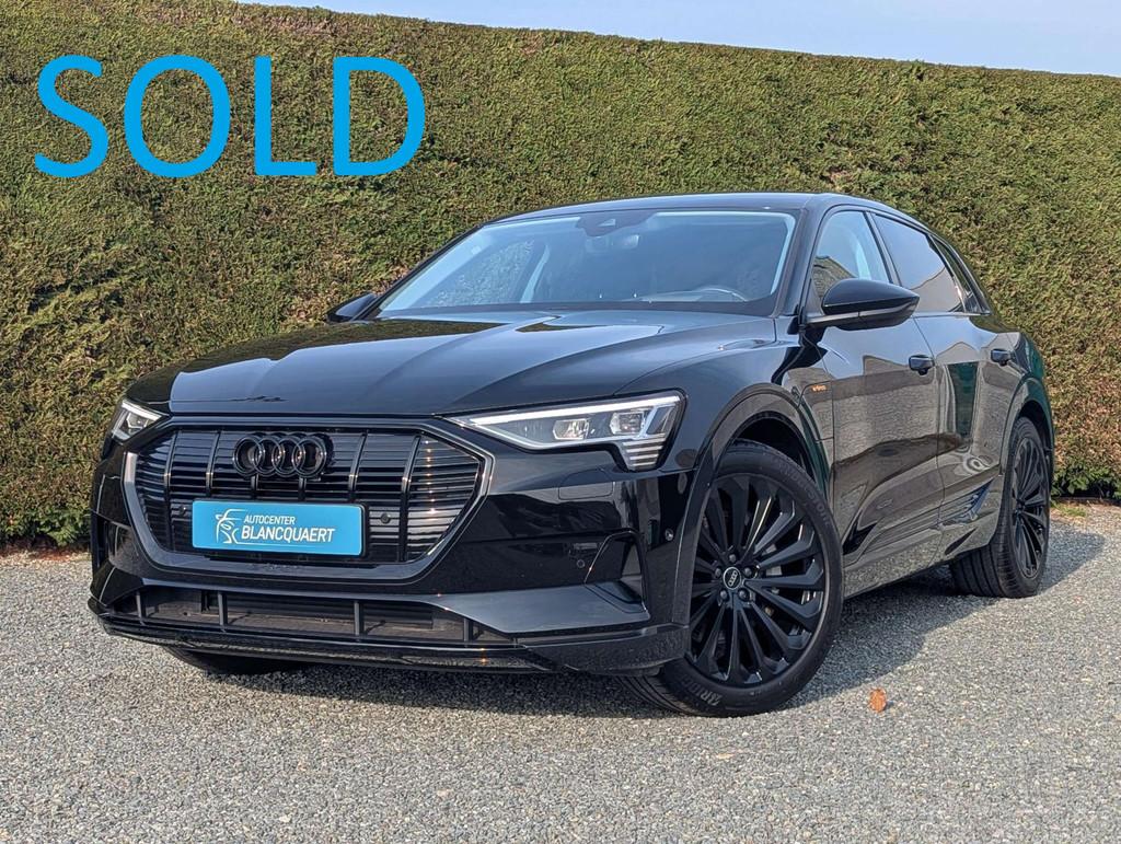 Audi Q8 e-tron !verkocht! e-tron 55 - head up - nachtcamera, Automaat, Stof, Gebruikt, Zwart