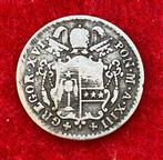 Zeldzame zilveren munt van 5 Baiocchi uit 1843, Italië, Antiek en Kunst, Antiek | Zilver en Goud, Ophalen of Verzenden, Zilver