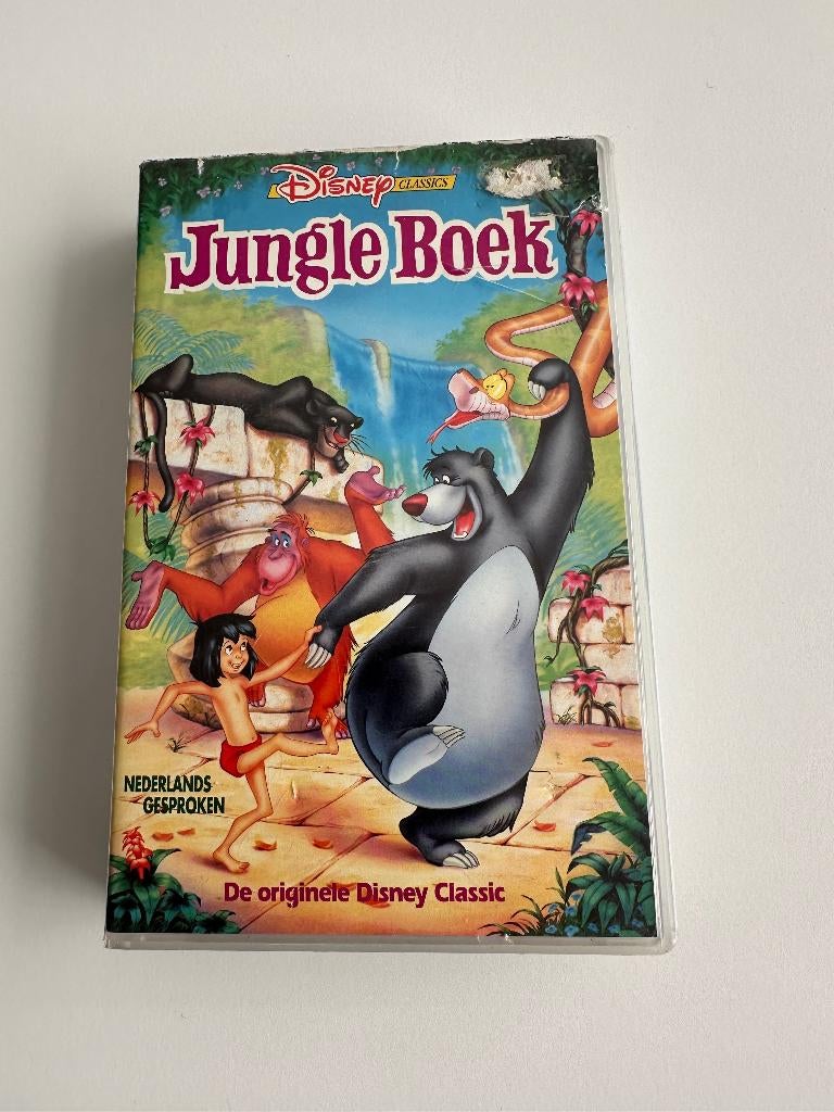 JUNGLE BOEK video cassette origineel Disney, Ophalen of Verzenden, Gebruikt, Overige genres
