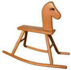 Vintage schommel paardje jaren 80 IKEA beukenhout, Ophalen, Gebruikt