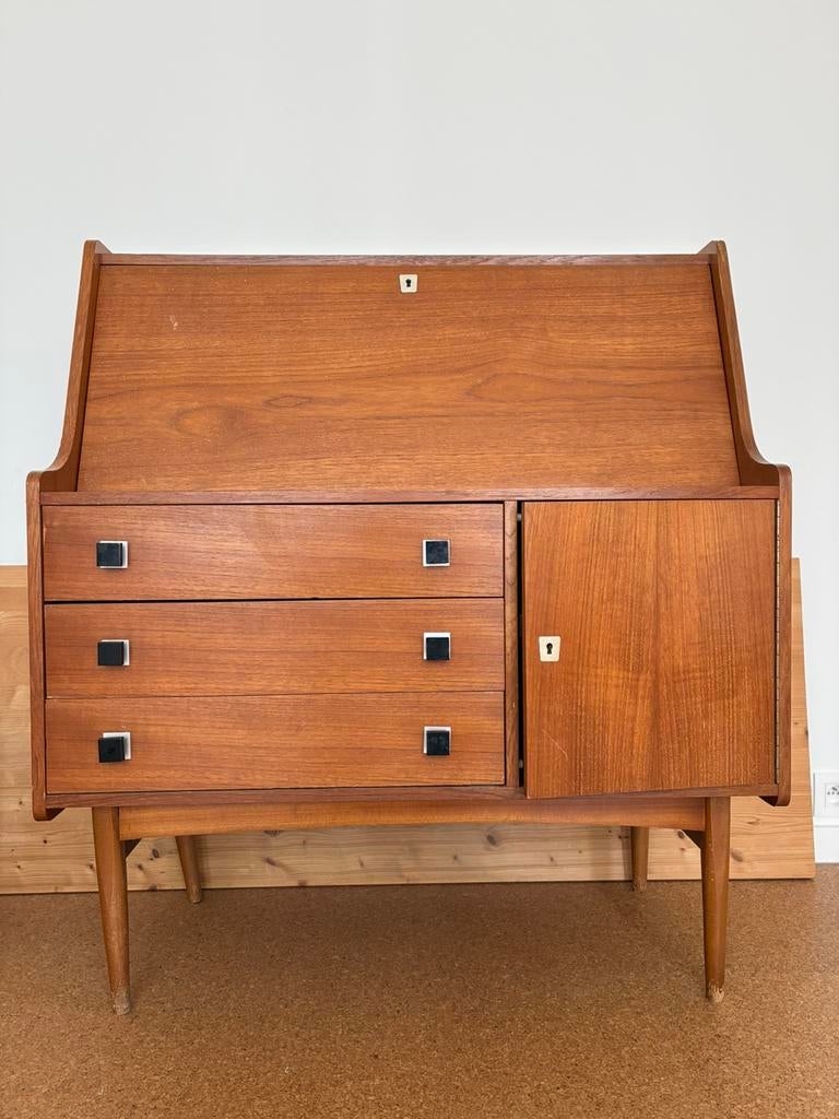 Vintage kast/bureau, Huis en Inrichting, Kasten | Secretaires, Ophalen, Gebruikt