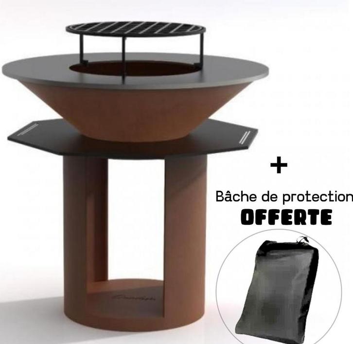 Brasero plancha 1m neuf, Jardin & Terrasse, Bols de feu, Neuf, Enlèvement