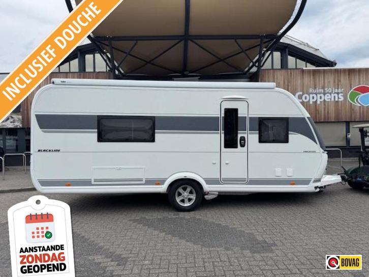 Hobby Prestige 560 WLU 2024 MOVER + LUIFEL!, Caravans en Kamperen, Caravans, tot en met 4, 1250 - 1500 kg, Rondzit, Hobby, 2 aparte bedden